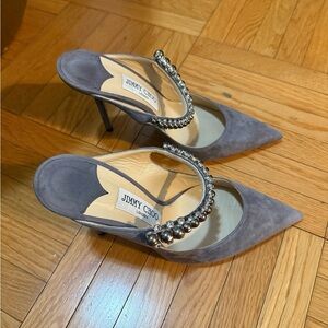 Authentic Jimmy Choo suede heels